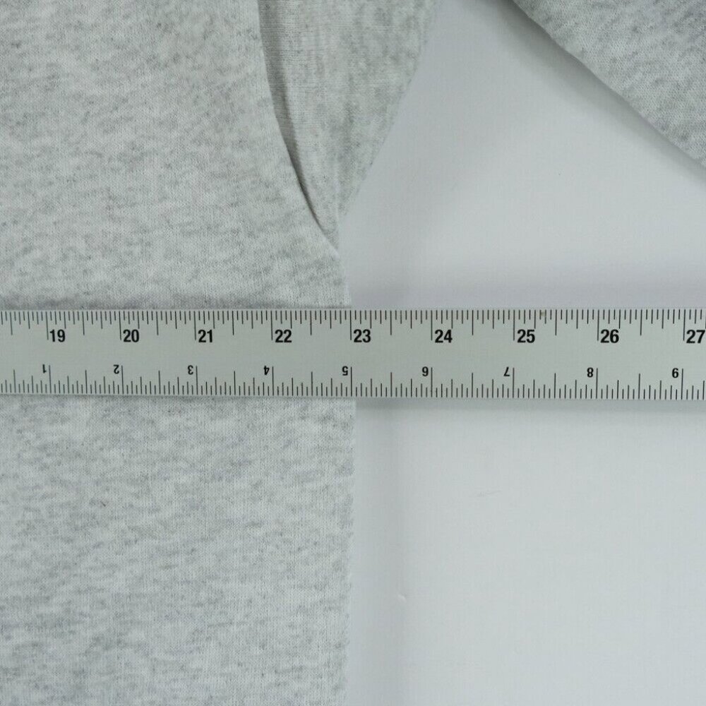 Vtg Tultex Grey Sweatshirt Maximum Sweats Cut Crew Neck Large Heather Gray - Picture 7 of 8